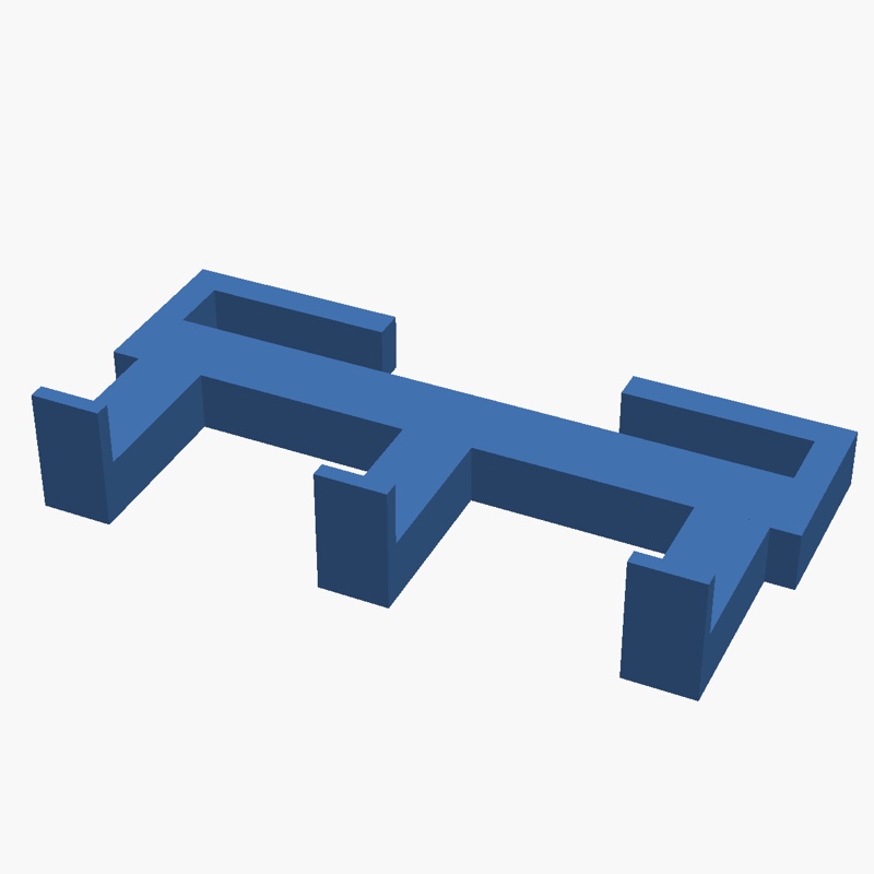 Sorted3D Hub Blind Hook Bar with five hanging slots, drops onto the back poles of a pop-up blind