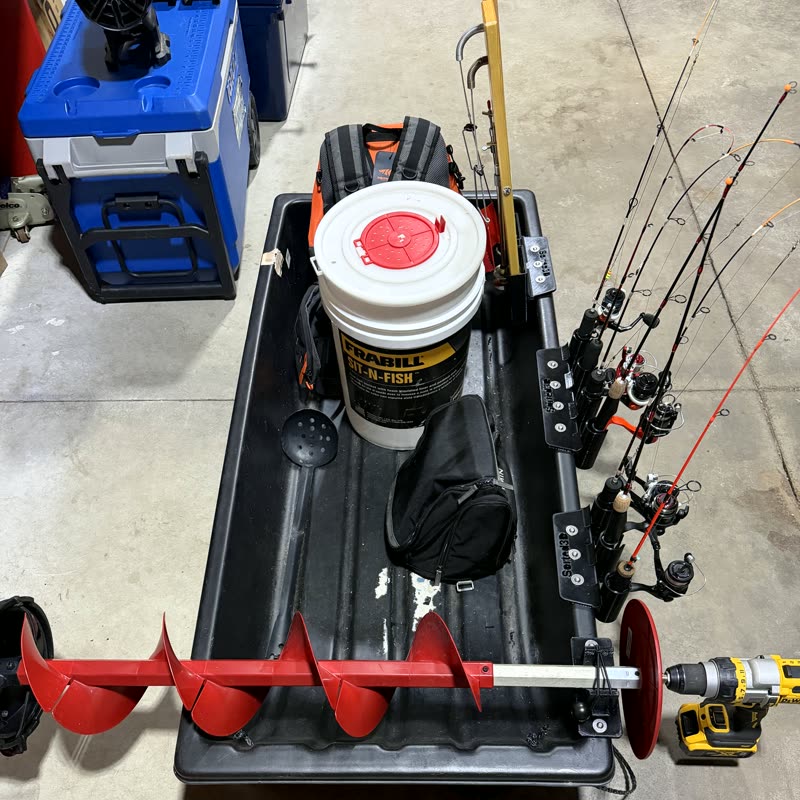Complete Sorted3D sled organization kit on a Shappell Jet Sled